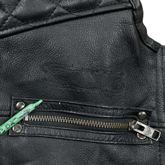 Milwaukee Leather Black Padded Heavy Motorcycle Biker Vest Men's Medium - Picture 4 of 10